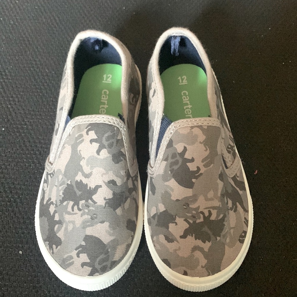 Brand new boy’s camouflage slip on boat shoes size 12